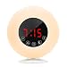Wake-Up Light Sunrise Alarm Clock Radio with Sunrise Sunset Simulation, Dual Alarm, 4.2 Bluetooth Speaker, 3 Natural Sounds, AM/FM Radio, Snooze Function and Bedside Lamp