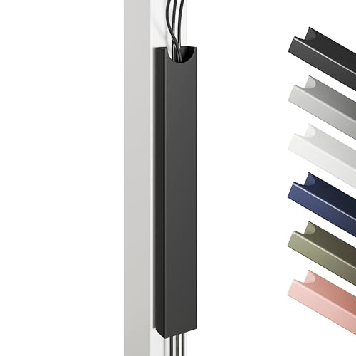 Magnetic Cable Management Tray Stainless Steel Cable Channel with Magnetic Mount Desk & Under-Desk Organization Cable Organizer by Desktronic