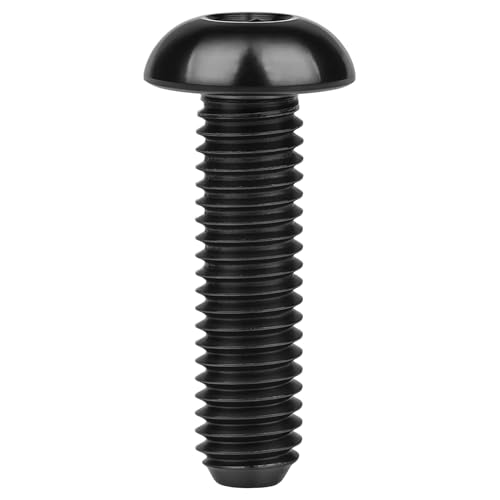 Image of Titanium Bolt M4x6 8 10 12 15 20mm Hex Head Screws for Bicycle Pack of 4 (Black, M4x15mm)