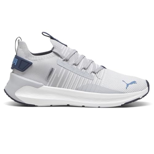 PUMA Softride Symmetry Fuzion Women's Sneaker, 10 B(M) US, Grey-Silver-Blue