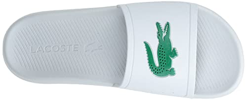 Foto von Lacoste Herren Croco Slide 119 1 CMA Schlappen, White/Green, 43 EU