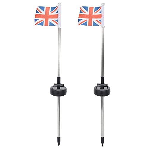 10 Best Outdoor Garden Lights UK: Top Solar & Decorative Yard Lighting Picks Cufaee 2Pcs Solar Garden Lamp, UK Flag Light Lawn Lamp, White Light Solar Powered Light for Outdoor Landscape Decoration