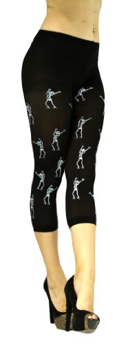 Image of ToBeInStyle Women's Scary Skeleton Leg Bones Halloween Hosiery Tights & Thigh High Stockings