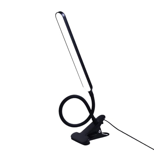 Lampe de bureau LED avec pince et bras réglable alimentée par USB