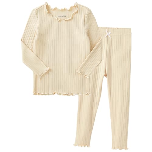 Image of pureborn Baby Pajamas Set Toddler Snug Fit Cotton Sleepwear 2pcs 12M-7Y