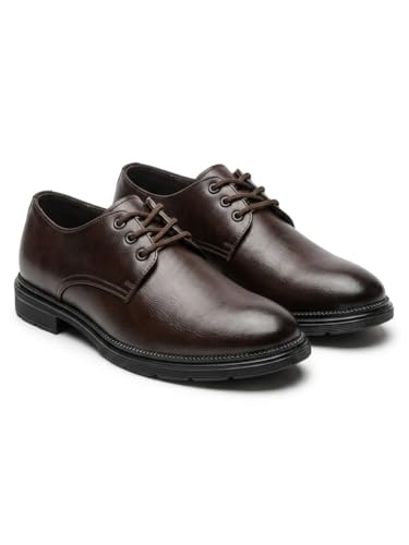 Image of Formal Shoe for Men | Lace-Up Patent Leather Shine Textured Print Pointed Toe Business & Casual Wear | Stylish Design with Comfortable Fit Craftsmanship for Office, Wedding, Party & Daily Use All-Day Support for Boys