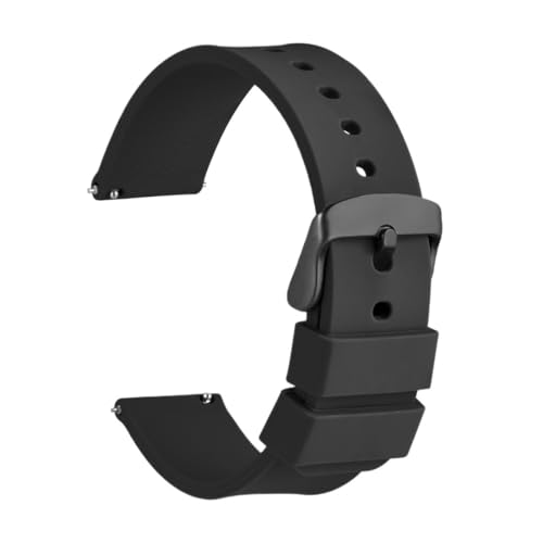 Correa de silicona para reloj que sustituye bandas rotas en color rojo de 22mm