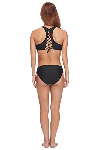 Body Glove Women's Smoothies Nuevo Contempo Solid Full Coverage Bikini Bottom Swimsuit3
