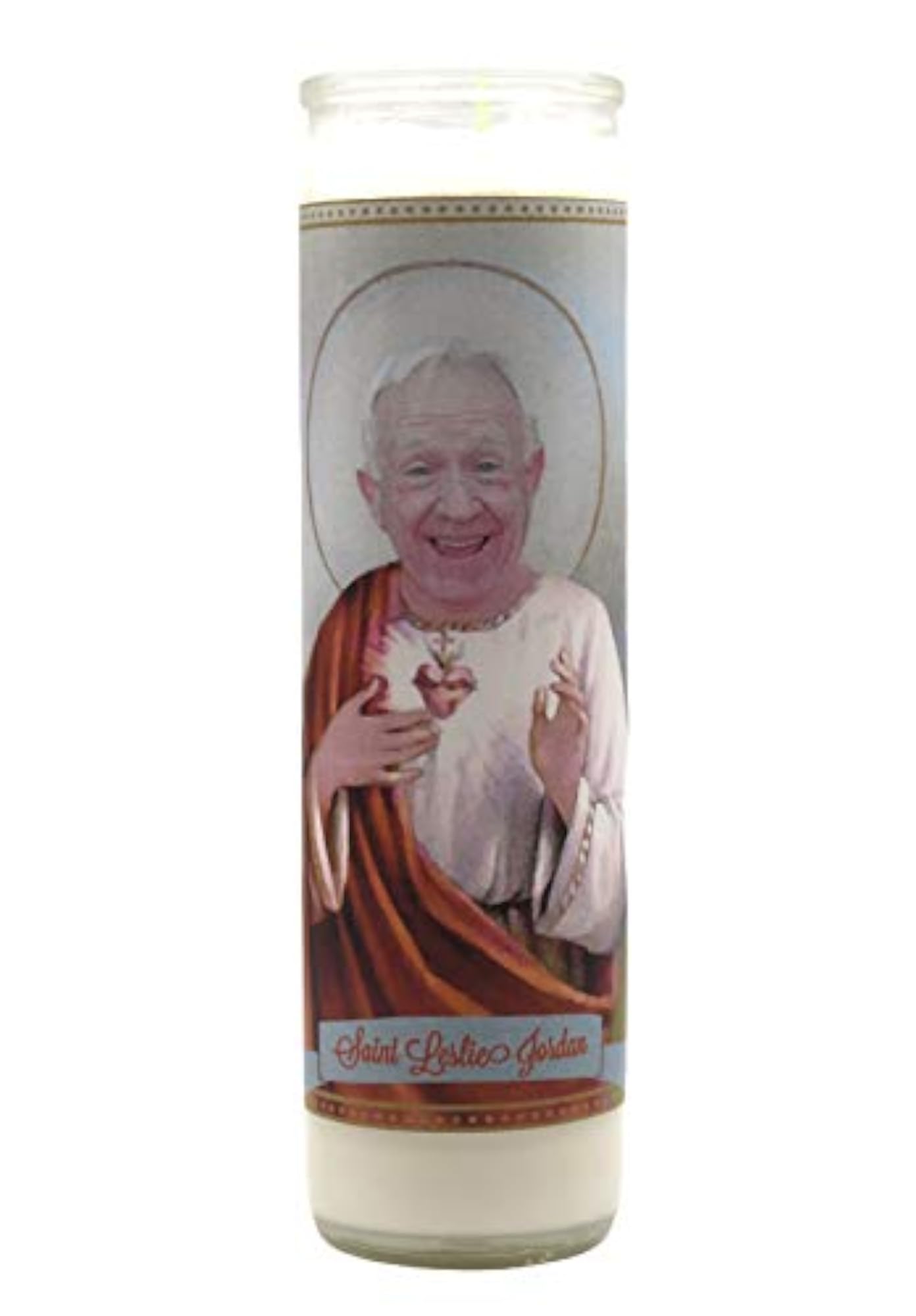 Leslie Jordan Devotional Prayer Saint Candle, 8 Inches