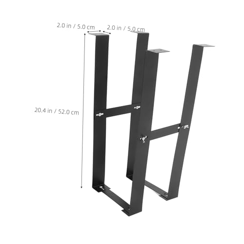 Soporte para CPU Holibanna bajo escritorio, acero al carbono, montura ajustable para carcasa de computadora, diseño ahorrador de espacio para oficina en casa, construcción duradera y resistente miniatura 2