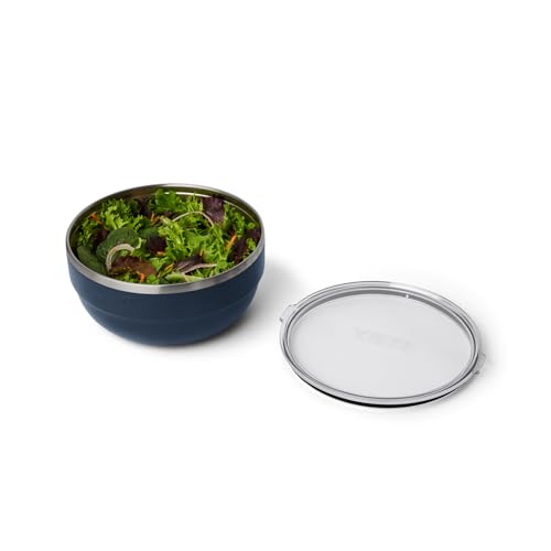 Image of YETI Rambler Bowl, Vacuum Insulated, Stackable and Nestable Stainless Steel Bowl with Lid, 4.5 Quart, Navy