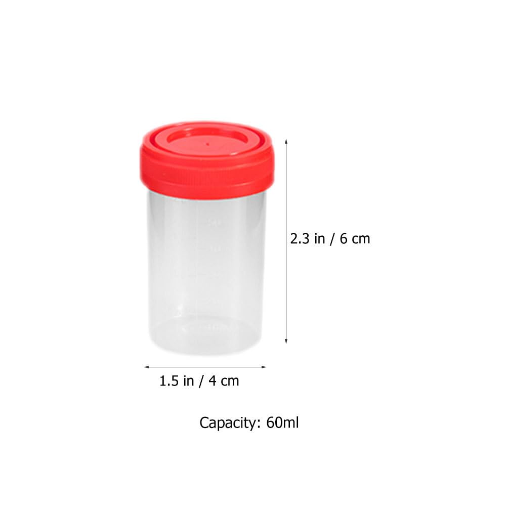 SOLUSTRE Contenedores De Plástico 25 Uds Taza De Muestreo Taza De Orina Recipientes De Plástico Tazas De Recolección De Muestras De Orina Taza De Medición Contenedor De Orina