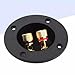 Speaker Box Terminal Cup Quick Connector Double Binding Post Round Power Speaker Terminal Plate for Home Audio