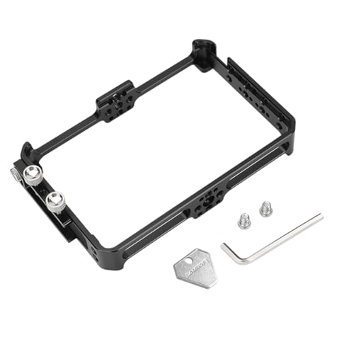 Image of Camera Field Monitor, Monitor Rig Protective Frame, 5.5 Inch Touch Screen DSLR Camera Field Monitor Compatible with Feelworld F5 Pro V2 / F5 Pro 5.5 inch w /Cable Clamp