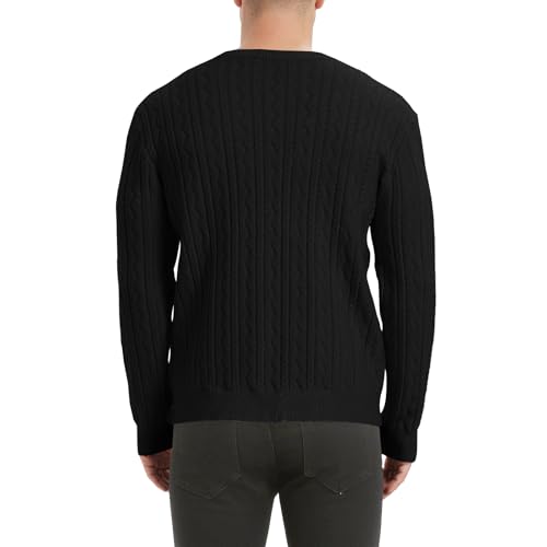 Men’s Classic Knit Pullover Sweater Soft Lightweight Crewneck Long Sleeve Ribbing Edge Sweater for Men2