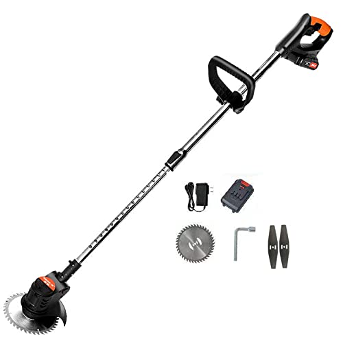 Bordeadoras de césped inalámbricas de 21 V con batería/bordeadora, batería de cortacésped de 1300 W con batería de Litio de grafeno y Cargador rápido, Recortadora de leyes eléctrica para bordear/Rec