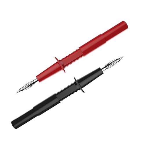 Image of P5011 4mm Banana Plug Multimeter Test Probe Tip with 4mm Socket 2 IN 1 IC Testing Tool 1000V 32A(1 Red and 1 Black)