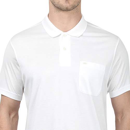 Image of Monte Carlo Mens White Plain Collar T-Shirt |22203606-1