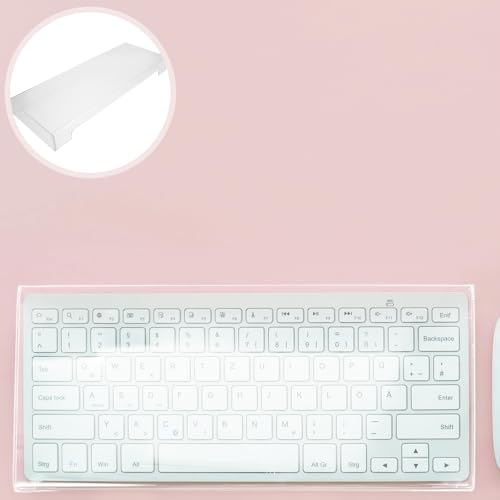 Protector de teclado de acrílico duradero ideal para escritorios de oficina 7