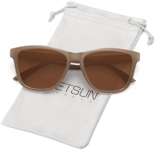 MEETSUN Polarized Sunglasses for Women Men Trendy Classic Retro Designer Style