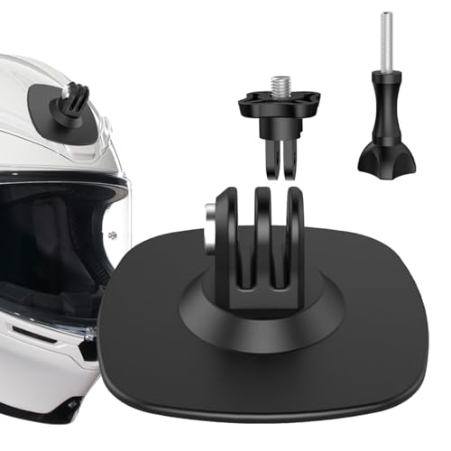 Soporte Adhesivo Para Cámara De Acción, Soporte Adhesivo Para Camara - Hebilla Adhesiva | Soporte De Cámara De Casco Estable Y Fácil De Instalar Para Sombrero De Moto, Apasionados De La Moto, P