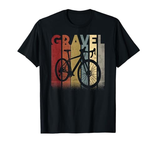 Gravelbike Gravel Rennrad Fahrrad Geschenk retro vintage T-Shirt