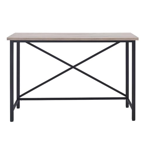 Image of Martina Rectangular 47.5'' Wide Desk in Black /Gray Oak