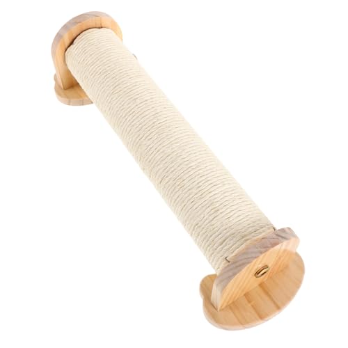 SUPVOX Cat Cage Scratch Pole: Portable Nature Sisal Hanging Cat Claw Scratcher for Kittens Interactive Pet Toys Protect Your Furniture