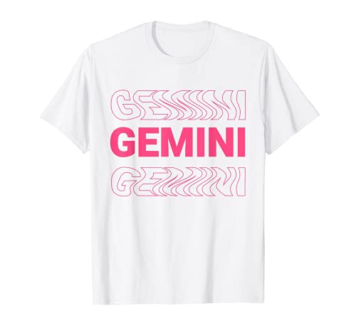 Aesthetic Gemini Cool Astrology Horoscope Camiseta