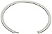 Standard Internal Retaining Ring, Spiral, 302 Stainless Steel, Passivated Finish, 4-1/2" Bore Diameter, 0.111" Thick, Made in US