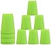 12 Stück Stacks Cups, ZoneYan Sport Stacking, Sport Stacking Set, Dosenwerfen Kinder, Wurfspiel Kinder, Party Speed Challenge-Spiel, Spiele im Freien, Grün
