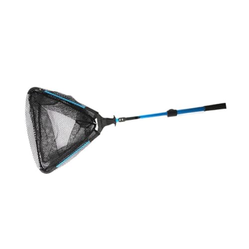 Red de aterrizaje de pesca portátil, malla hexagonal, longitud ajustable, bolsa de almacenamiento para costas, barcos, pesca triangular