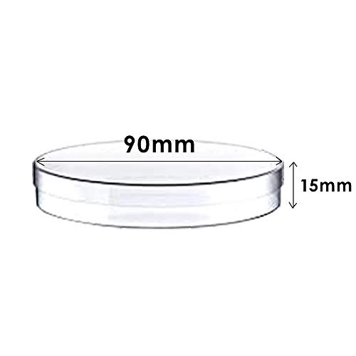 30 PCS 90 x 15 mm Sterile Plastic Petri Dishes with Lid,Bioresearch Sterile Petri Dish,Culture Dishes with Lids,Perfect Kit for Medical,Biological,and School Science Fair Projects Birthday Parties