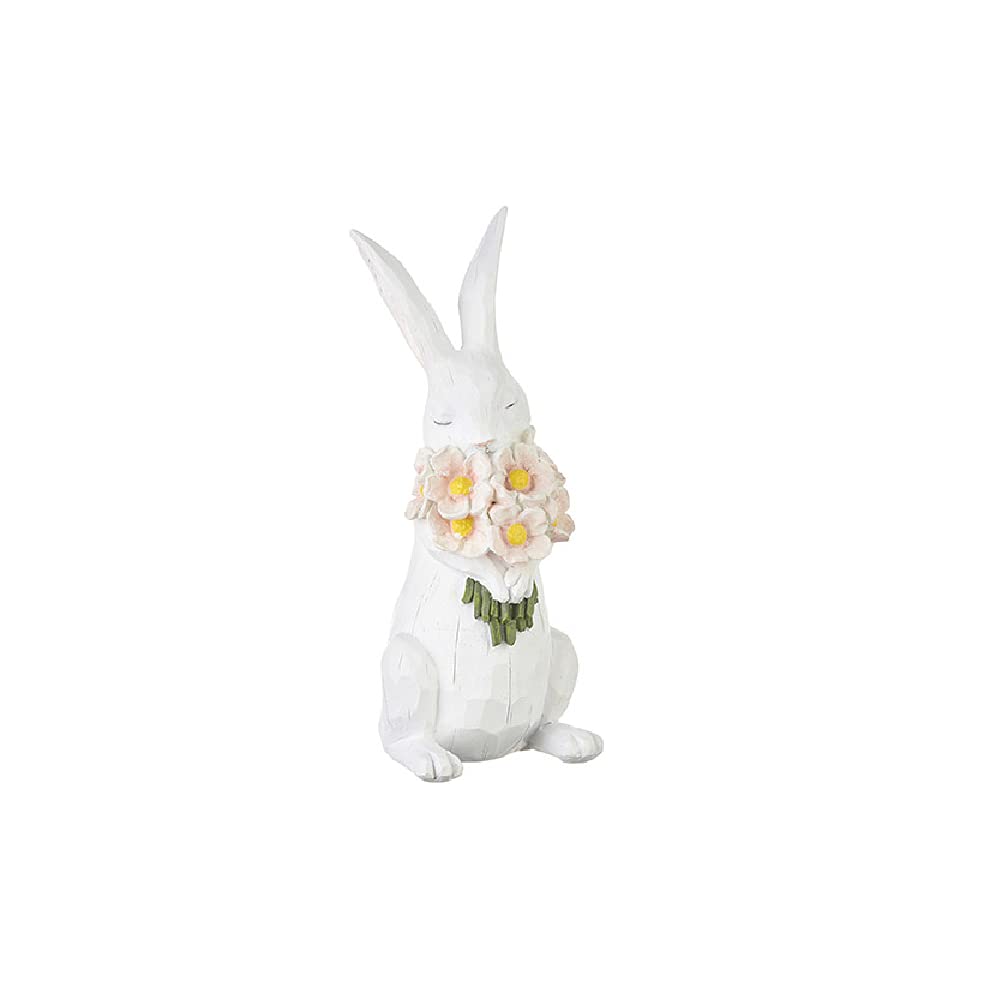 Amazon.com: RAZ Imports 4211134 Bunny Figurine with Pink