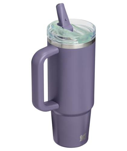 Image of STANLEY Quencher ProTour Flip Straw Tumbler with Leakproof Lid 30 oz | Built-in Straw and Handle | Cup Holder Compatible for Travel | insulated Stainless Steel Cup | BPA-Free | Purple Umbra