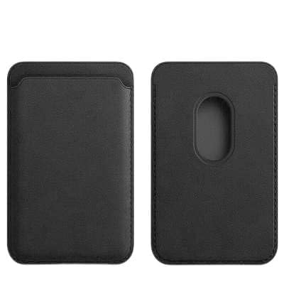 Cartera magnetica de cuero PU (Black)