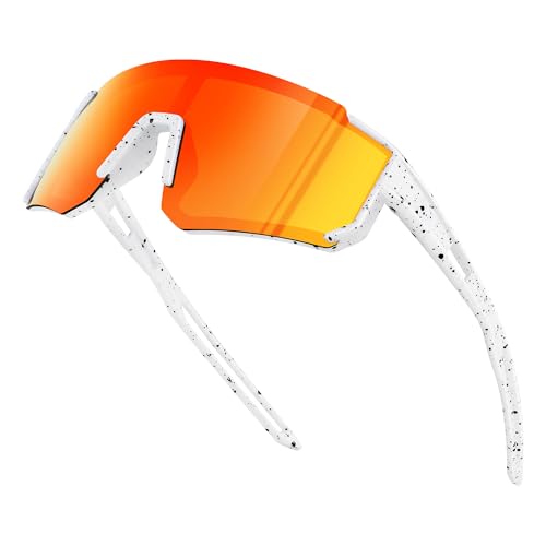 Image of Fanshen Kids Baseball Sunglasses for Boys Girls Ages 3-12, Sports Polarized Youth Baseball Softball Sunglasses UV Protection