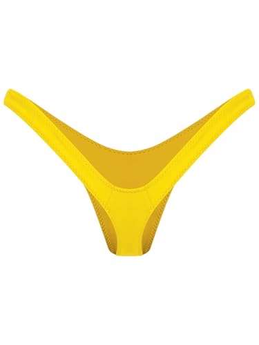 winying Micro String Tanga Femme Sexy Mini Thong T-Back Transparent sous-vêtements Culotte Bikini Unicolore Lingerie Jaune L winying Micro String Tanga Femme Sexy Mini Thong T-Back Transparent sous-vêtements Culotte Bikini Unicolore Lingerie Jaune L