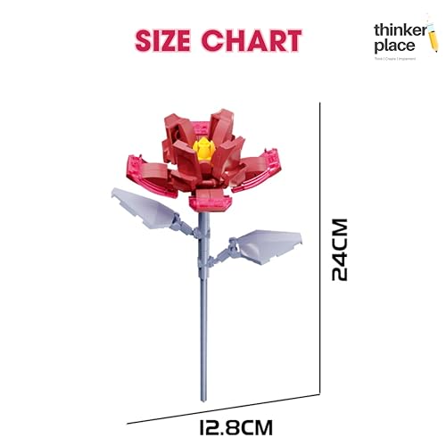 Image of STEM 12 in 1 Botanicals - Camellia Flower Building Blocks Set (74 Pcs, 12-in-1) | DIY Flower Pen Stand Kit for Kids 6+ Years (Boys & Girls) | Creative Craft & Learning Toy | Ideal Gift