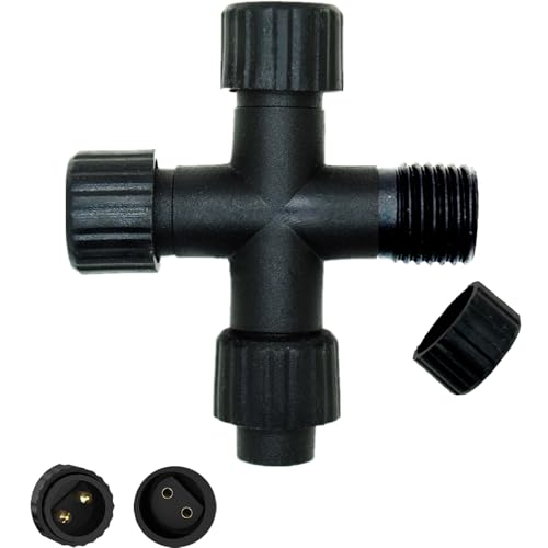 Joysing Lichterkette Verteiler 2 Pin Splitterverbinder für Weihnachtsbeleuchtung, Wasserdichte Splitter Verteiler 1 bis 3 Lichterketten Verteiler Für Anschluss Eiszapfen Vorhang Netz Lichter Joysing Lichterkette Verteiler 2 Pin Splitterverbinder für Weihnachtsbeleuchtung, Wasserdichte Splitter Verteiler 1 bis 3 Lichterketten Verteiler Für Anschluss Eiszapfen Vorhang Netz Lichter