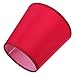 Minkissy Cloth Drum Lamp Shade Table Lamp Shade Clip on Bulb Lampshade for Floor Light Red