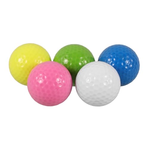 ibasenice 5pcs Golf Practice Ball Golfs Present Ball Synthetic Rubber
