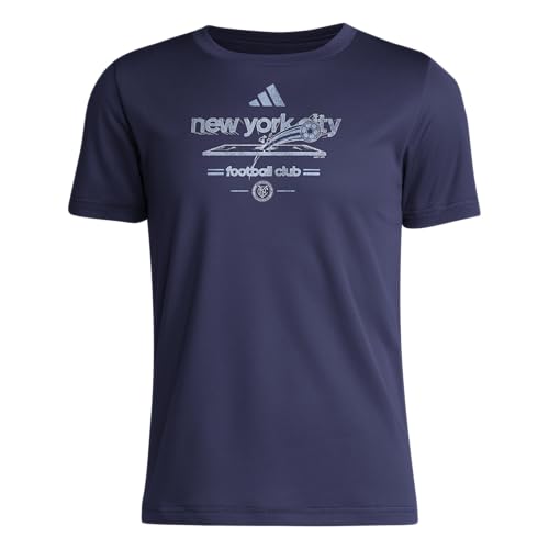 adidas Kids' New York City FC Vintage World Pre-Game Short Sleeve T-Shirt