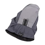 ASAKKURA Wasserdichter Hundemantel XXL Warm Gefütterte Outdoor Jacke Für Große Hunde Atmungsaktiv Verstellbar Schwarz Winter Hundejacke