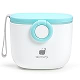 Termichy Baby Formula Dispenser, Portable Milk Powder Dispenser Container with Carry Handle and Scoop for Travel Outdoor Activities with Baby Infant, 8.8OZ, 0.55LB, 250g, 500ml (Baby Blue)