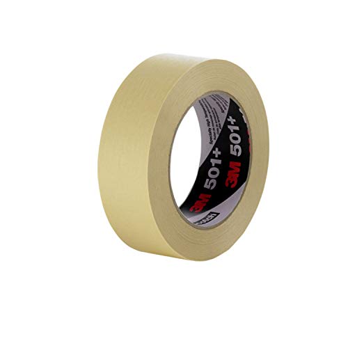 3M Specialty High Temperature Masking Tape 501+ Tan, 12 mm x 55 m, 72 per case Bulk