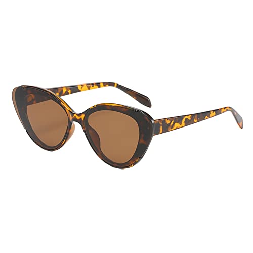 Leopard Cat Eye Sunglasses For Women UV Protection Oversized Frame 140mm Fashion Retro Chic Stylish Shades