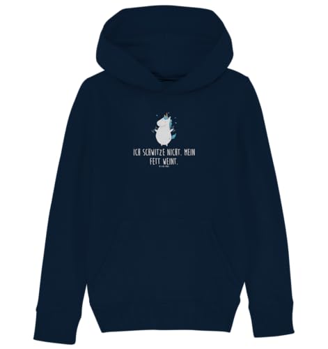 Mr. & Mrs. Panda 5-6 Jahre (110/116) Organic Kinder Hoodie Einhorn Fitness - Geschenk, Pegasus, Unicorn, Einhörner, Fitnessstudio, Mädchen