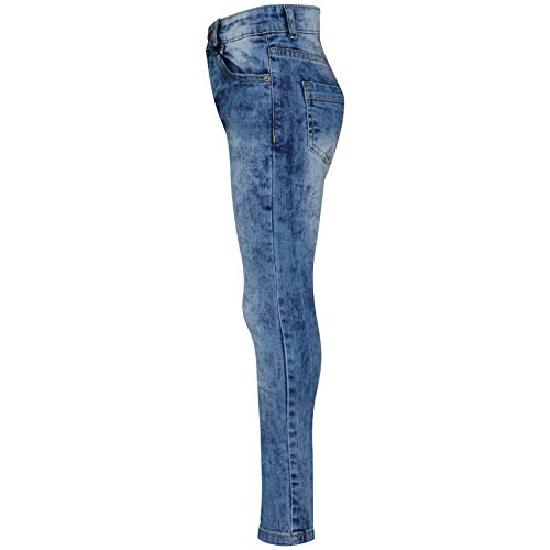 Kids Boys Jeans Designer Tie Dye Light Blue Denim Stretchy Pant Fit Trouser 5-143