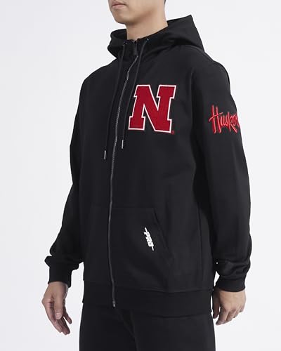 Image of Pro Standard Mens College Classic Chenille Cotton Double Knit Full Zip Hoodie